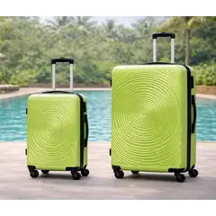 GENERICO - Pack de 2 Maletas Rigidas 10 kg y 18 kg Cabina y Medina Verde Manzana