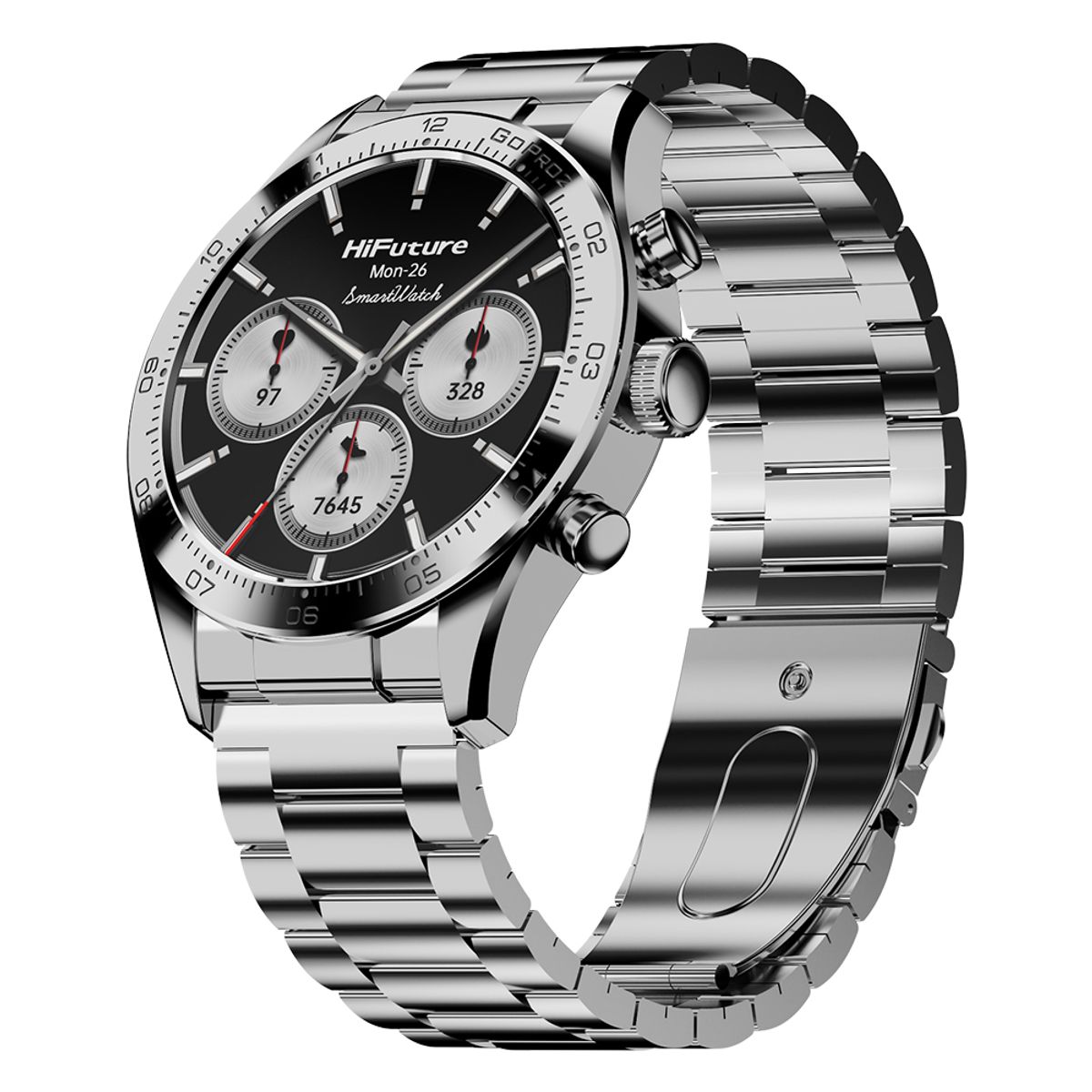 HIFUTURE - Smartwatch HiFuture Go Pro2 Silver con Pantalla 1.32 AMOLED Llamadas 1ATM