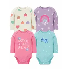 TEDMIMAK - Pack de 4 Bodies Love bebé