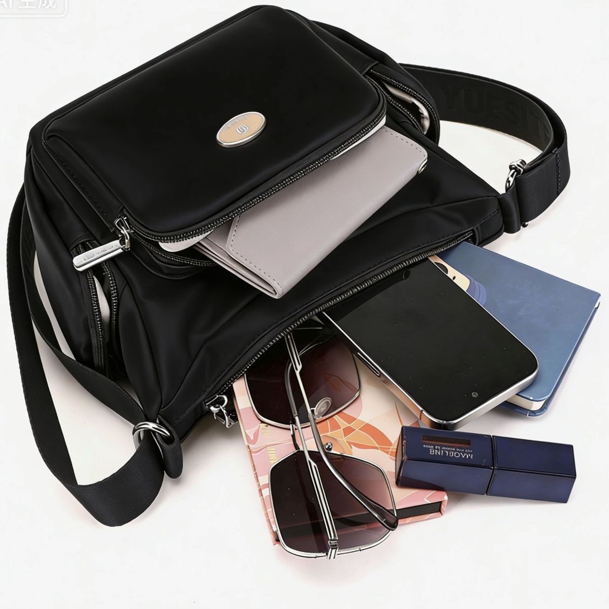 GENERICO - Bolsos  Urbana  para mujer  lisa Múltiples bolsillos