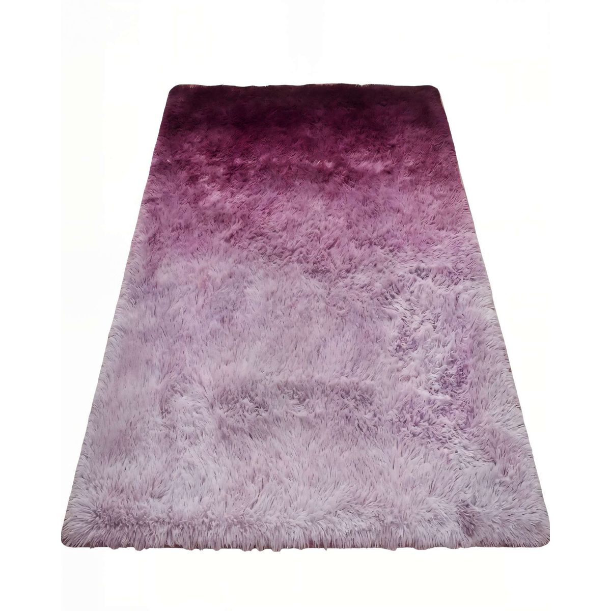 GENERICO - ALFOMBRA PELUDA 180X200  COLOR ROSADO DEGRADADO