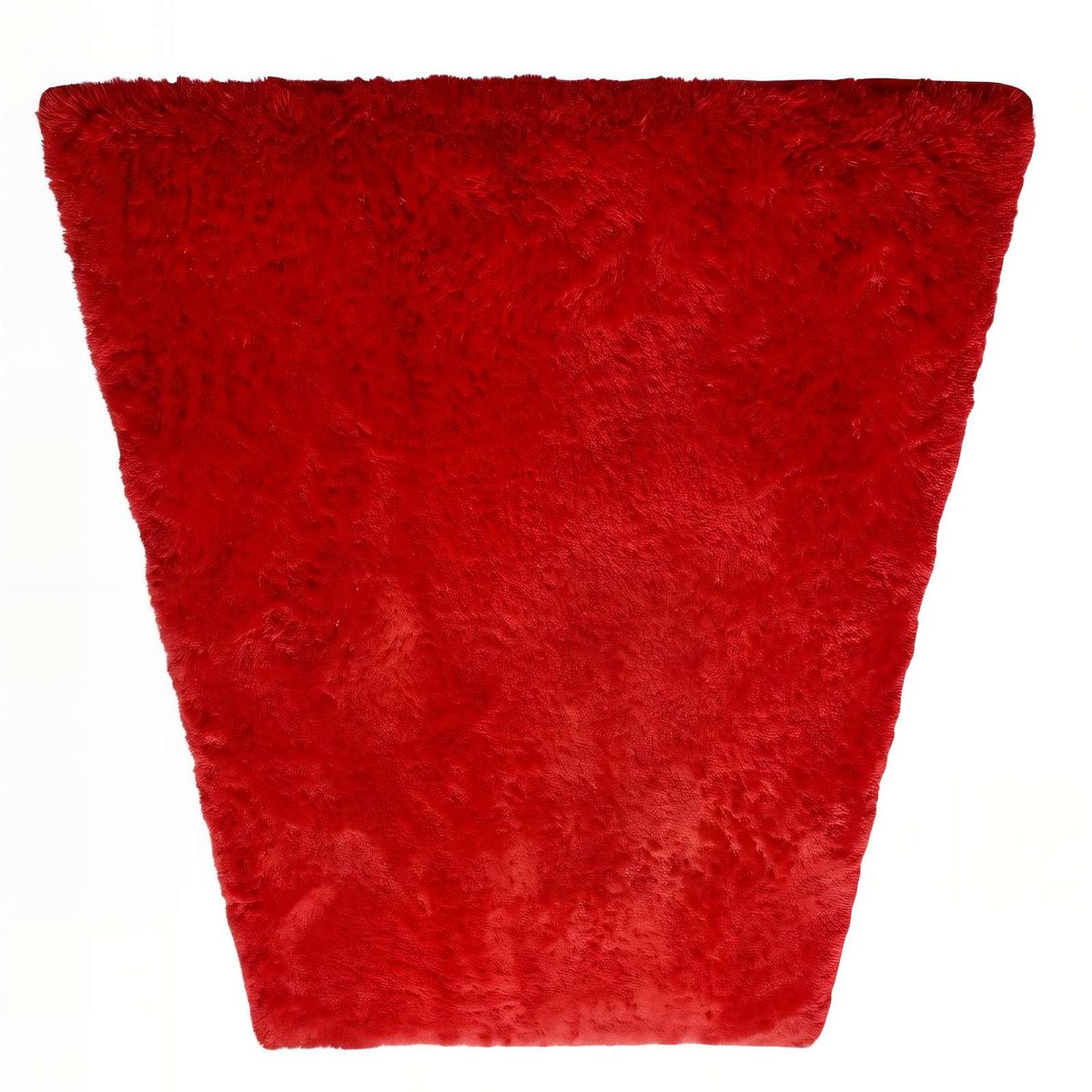 GENERICO - ALFOMBRA PELUDA 180X200  COLOR ROJO