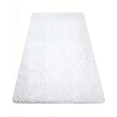 GENERICO - ALFOMBRA PELUDA 180X200 COLOR BLANCO