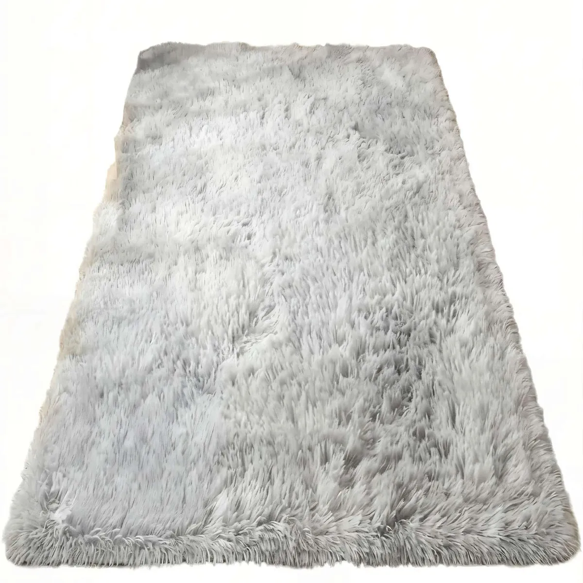 GENERICO - ALFOMBRA PELUDA 180X200  COLOR GRIS