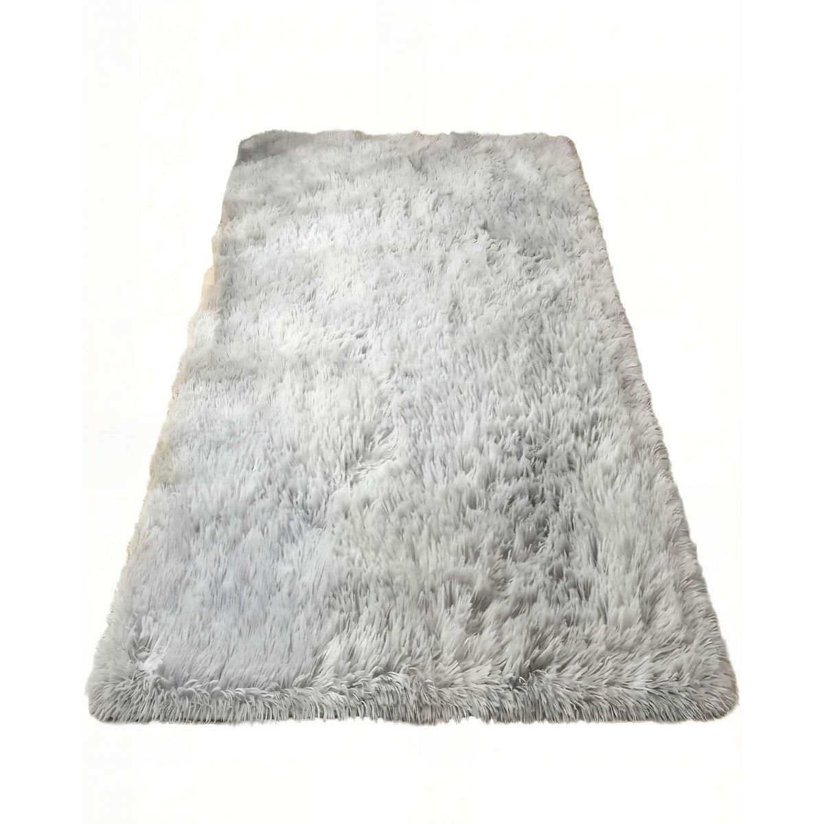 GENERICO - ALFOMBRA PELUDA 180X200  COLOR GRIS