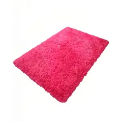 GENERICO - ALFOMBRA PELUDA 200X300 COLOR ROSA