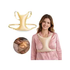 COMPUTECH - Almohada Sujetador Antiarrugas Escote Almohadilla Color Beige Satin