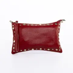 MAILEA - Bandoleras cuero frontis remaches Naranjo