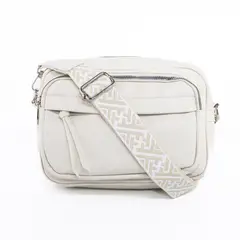 MAILEA - Bandolera c/bolsillo externo Blanco