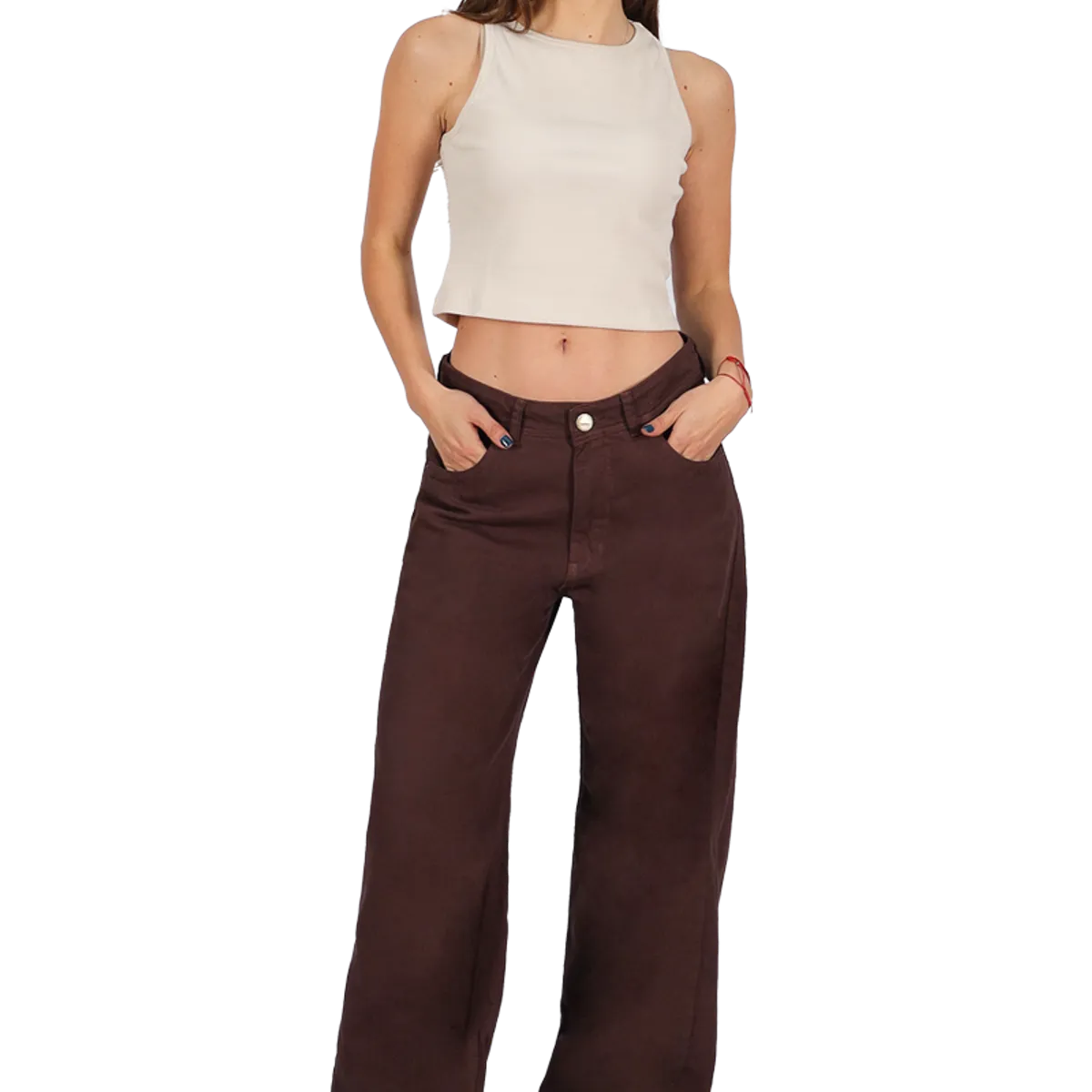 DIVINO JEANS - Jeans Bianca V Café Divino Jeans