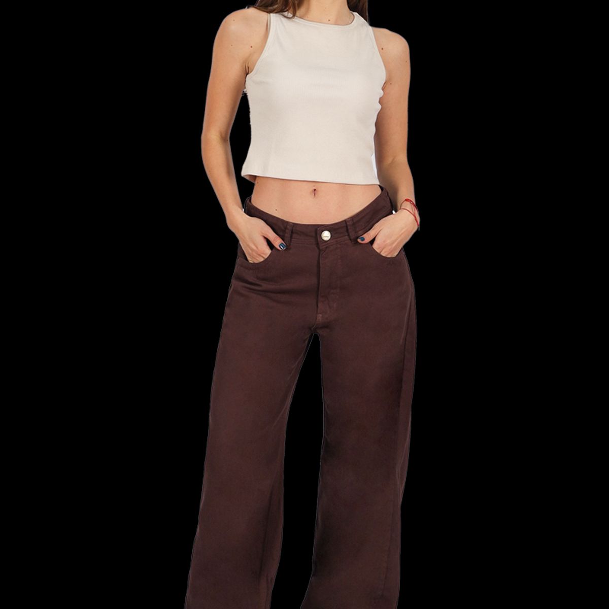 DIVINO JEANS - Jeans Bianca V Café Divino Jeans