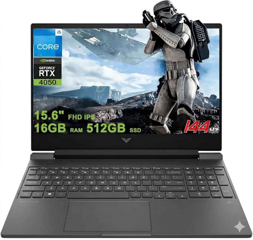 Notebook Gamer Victus 15.6 FHD 144Hz Intel Core i5-13420H 16GB RAM 512GB SSD Nvidia RTX 4050