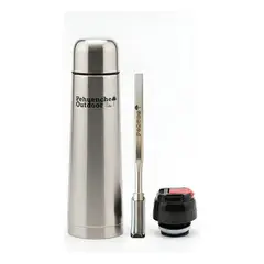 A - Et Matero Pehuenche Termo 1L Pico Cebador + Bombilla Plana de Resorte