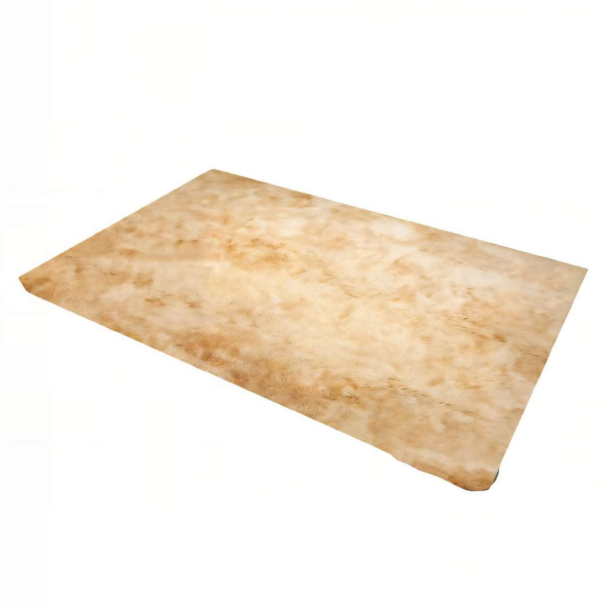 GENERICO - ALFOMBRA TEXTURA PELUDA  180X200  COLOR BEIGE 1