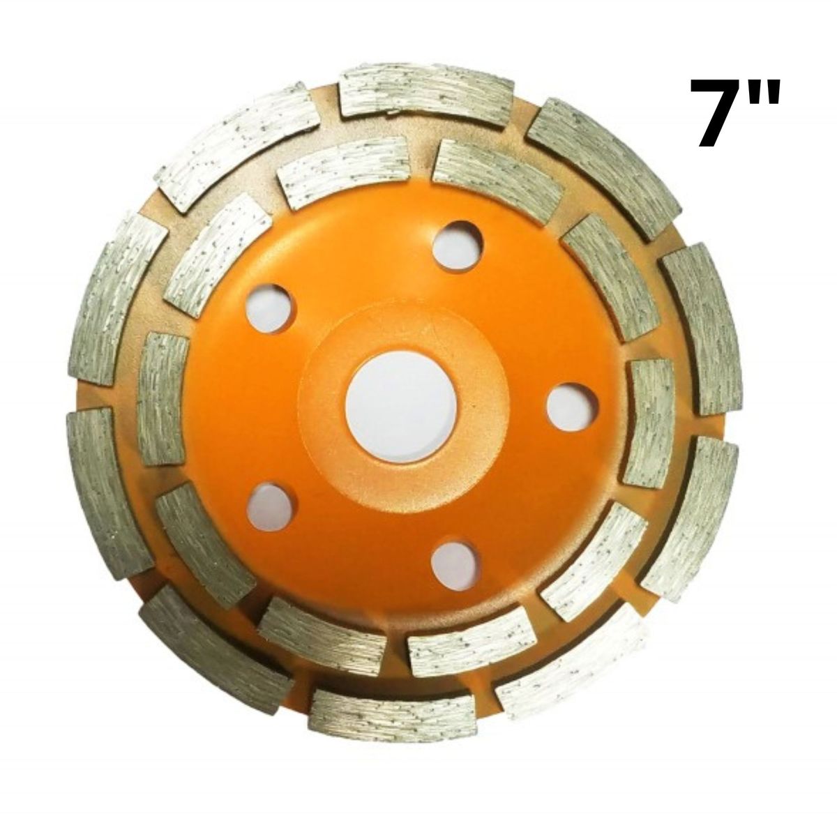 GENERICO - Copa Diamantada Doble Segmento Hormigon concreto marmol 7"  - Abrastone
