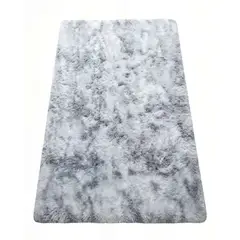 GENERICO - ALFOMBRA TEXTURA PELUDA 200X240  COLOR GRIS CLARO