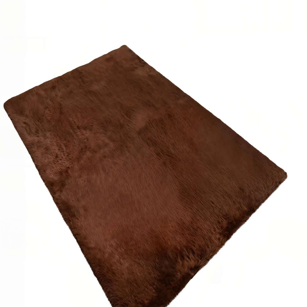 GENERICO - ALFOMBRA TEXTURA PELUDA  200X240   COLOR MARRON
