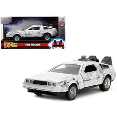JADA TOYS - Auto Volver al Futuro - Delorean Frost - Escala 132 Back to the Future I - Máquina del tiempo - Jada