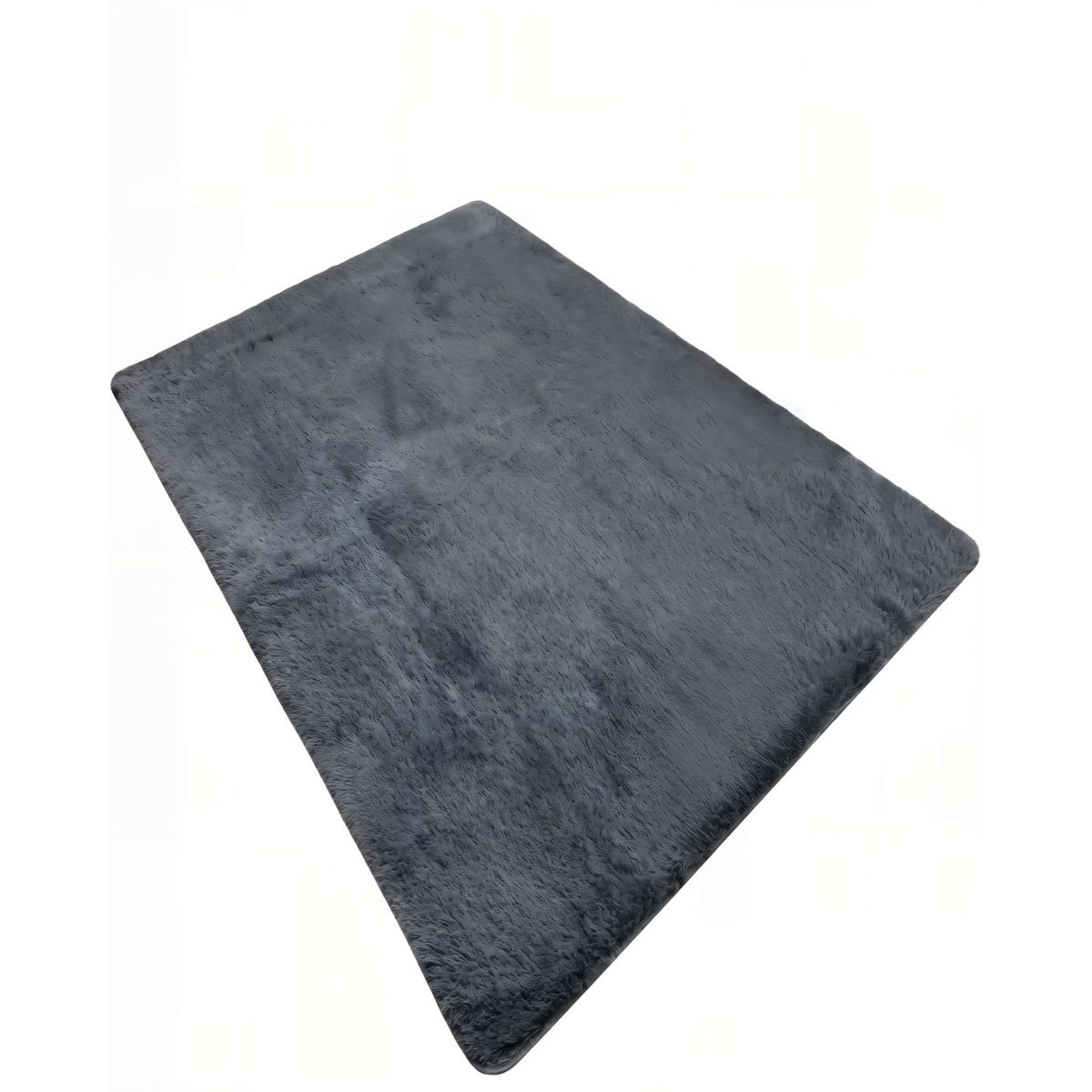 GENERICO - ALFOMBRA TEXTURA PELUDA  200X300  COLOR GRIS OSCURO