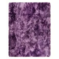 GENERICO - ALFOMBRA TEXTURA PELUDA TAMAÑO 180X200 COLOR MORADO