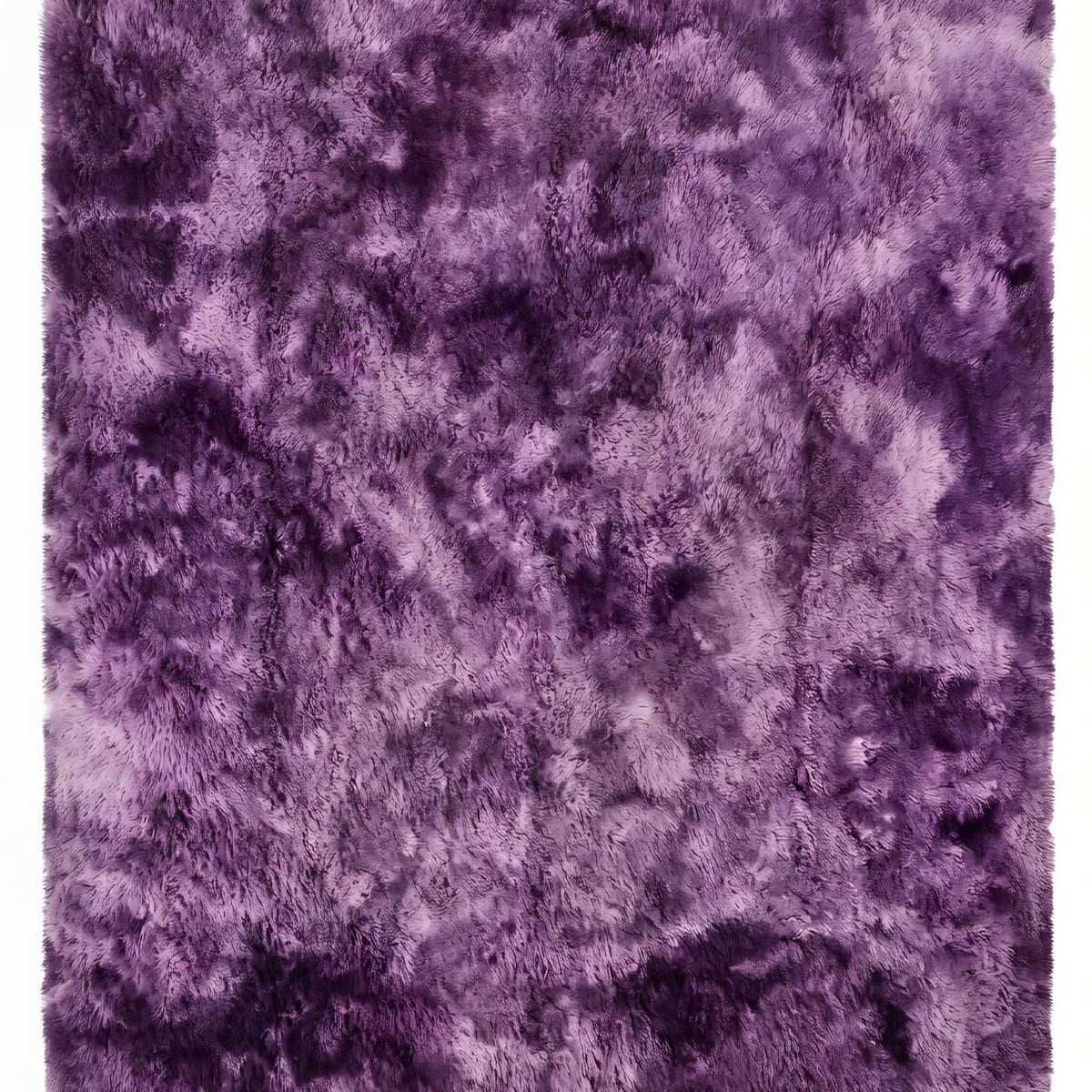 GENERICO - ALFOMBRA TEXTURA PELUDA TAMAÑO  180X200  COLOR MORADO