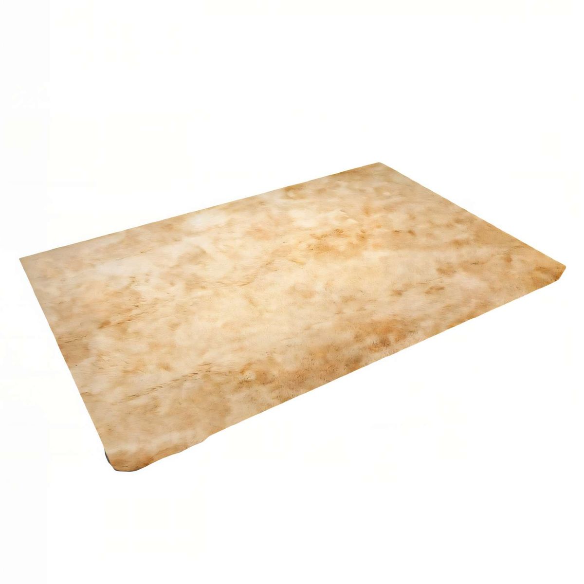 GENERICO - ALFOMBRA TEXTURA PELUDA TAMAÑO  200X240   COLOR BEIGE 1