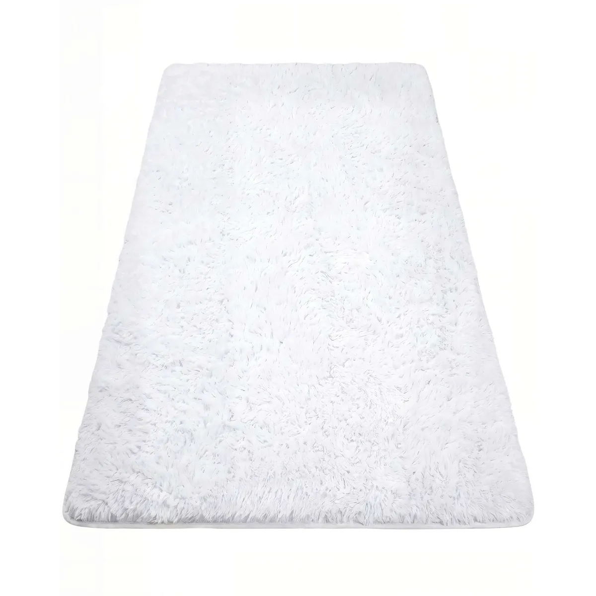 GENERICO - ALFOMBRA TEXTURA PELUDA TAMAÑO  200X240   COLOR BLANCO