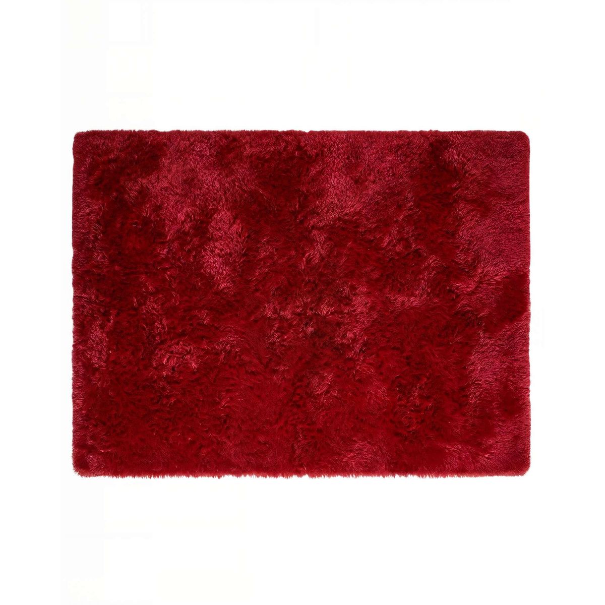 GENERICO - ALFOMBRA TEXTURA PELUDA TAMAÑO  200X240   COLOR BURDEO