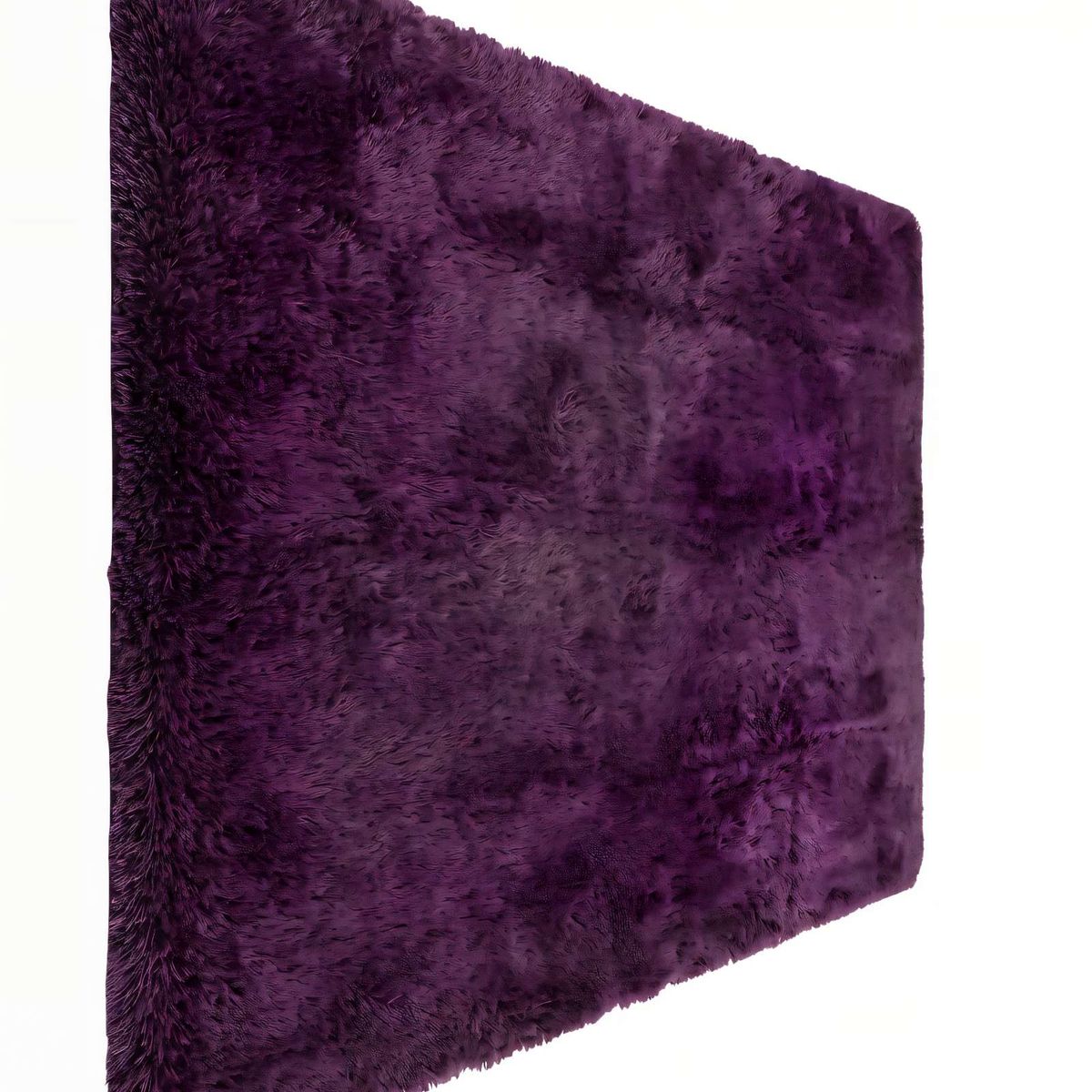 GENERICO - ALFOMBRA TEXTURA PELUDA TAMAÑO  200X240   COLOR MORADO 2