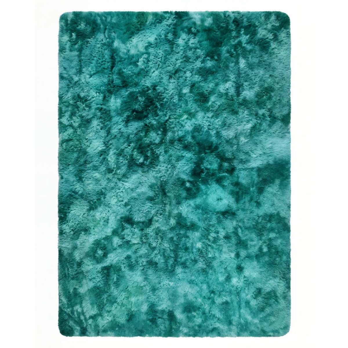 GENERICO - ALFOMBRA TEXTURA PELUDA TAMAÑO  200X240   COLOR VERDE1