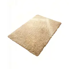 GENERICO - ALFOMBRA TEXTURA PELUDA TAMAÑO 200X300 COLOR BEIGE 2