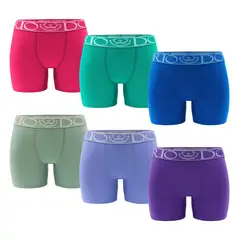 GIOVACCHINO - Pack de 6 Calzones Boxer Medio Algodón Mujer