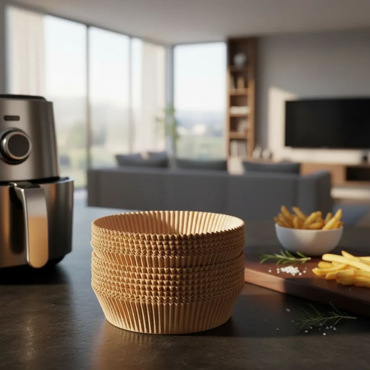 BELIDASHOP - 400 Forros Desechables Hornear Antiadherentes Air Fryer