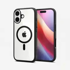 SPIGEN - Carcasa Para Iphone 17 - Marca Spigen, Modelo Ultra Hybrid T - Matte Black con MagSafe
