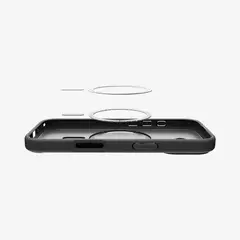 SPIGEN - Carcasa Para Iphone 17 - Marca Spigen, Modelo Ultra Hybrid Mag- Frost Black con MagSafe
