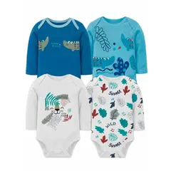 TEDMIMAK - Pack de 4 Bodies Cocodrilo bebé