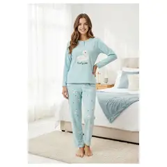 LOOK SHOP - Pijama Mujer Micropolar. Flamengo. Dos Botones 495