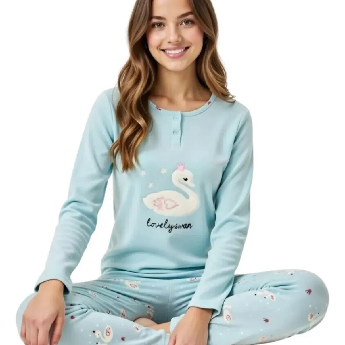 LOOK SHOP - Pijama Mujer Micropolar. Flamengo. Dos Botones 495