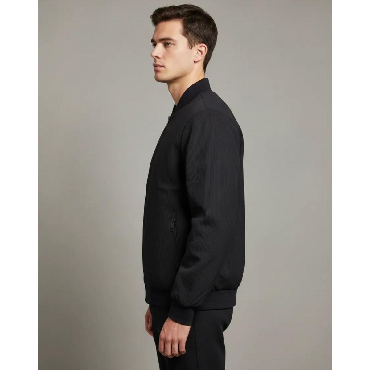 BLUE MOUNTAIN - Chaqueta Bomber Hombre Casual Premium