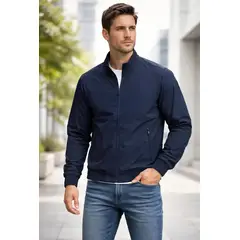 BLUE MOUNTAIN - Chaqueta Bomber Hombre Casual Premium
