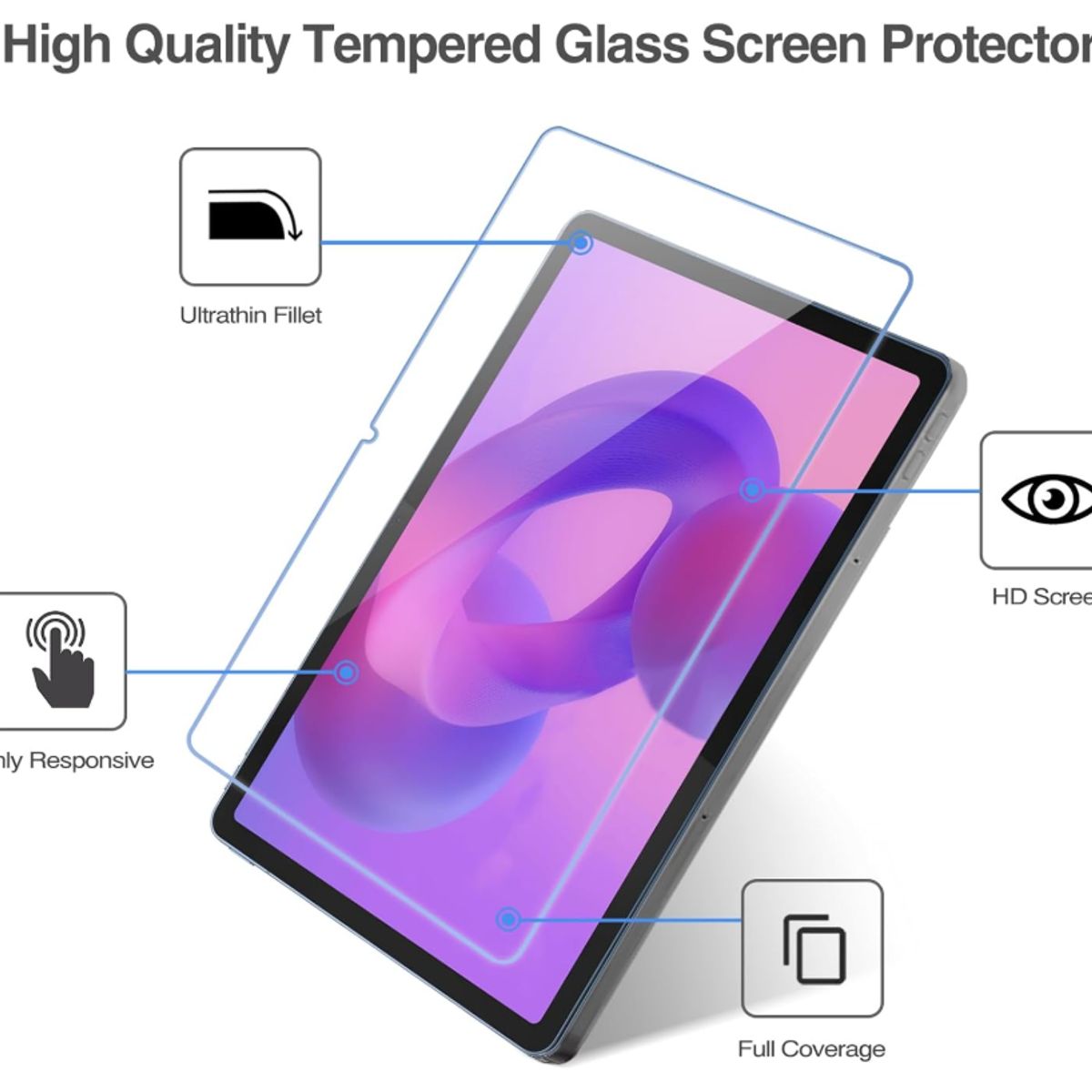 GENERICO - Lámina Mica Vidrio Templado Para Tablet Lenovo Idea Tab 11