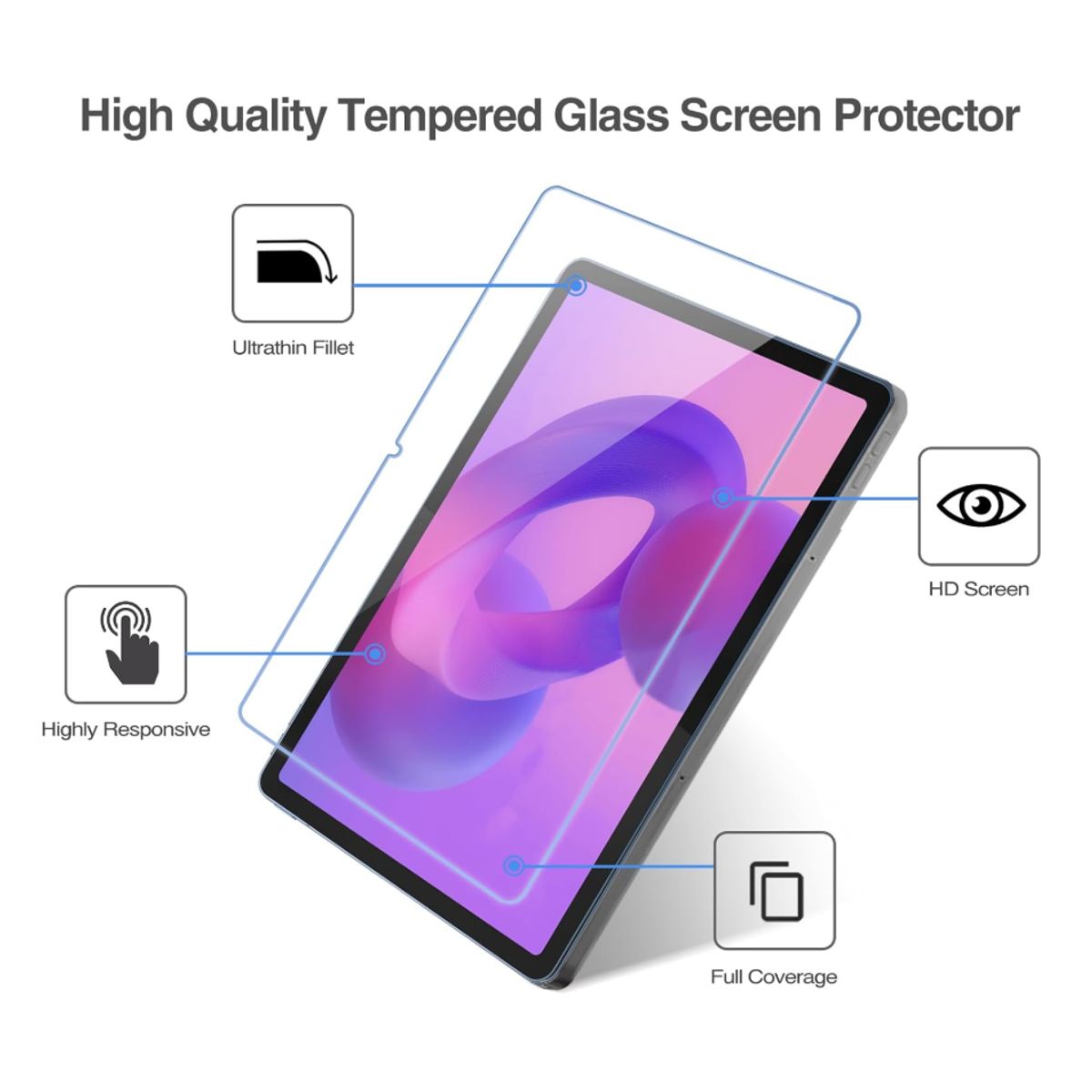 GENERICO - Lámina Mica Vidrio Templado Para Tablet Lenovo Idea Tab 11