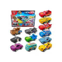 GENERICO - Autos Rayo Mc Queen Set 12 Autos