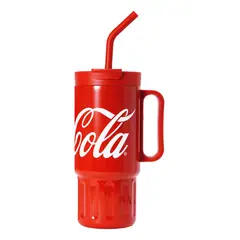 COCA COLA - Germ Termo Súper Tumbler Mug Vaso 1200ML Frío O Caliente Vaso Térmico Rojo