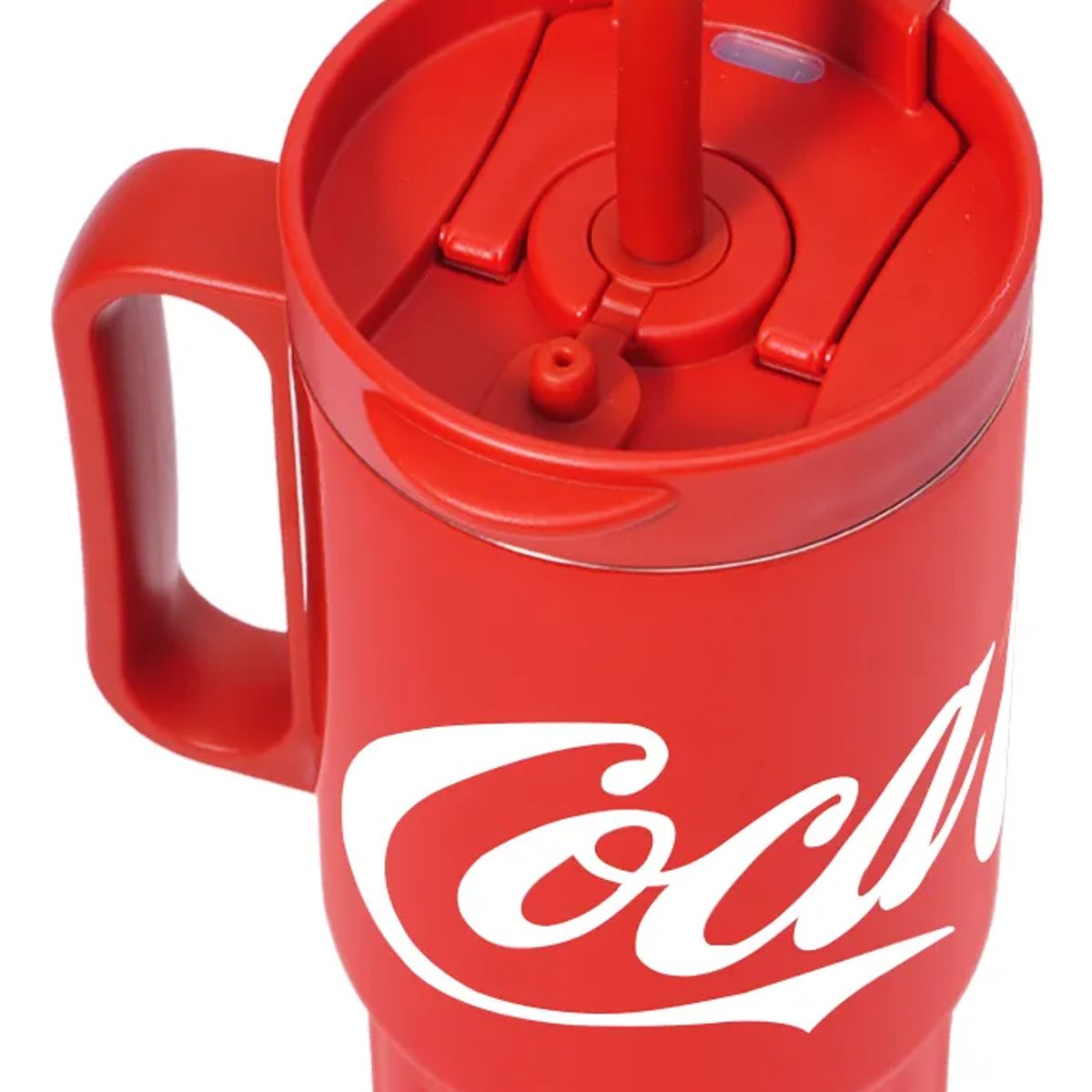 COCA COLA - COCA COLA Germ Termo Súper Tumbler Mug Vaso 1200ML Frío O Caliente Vaso Térmico Rojo