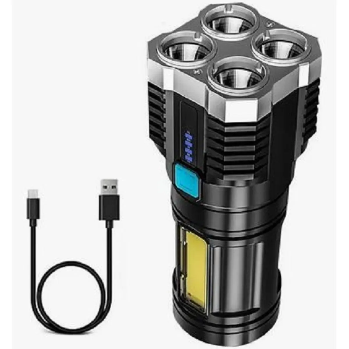 GENERICO - Linterna Led Flashlight Recargable Usb 1000lm Alcance 330m