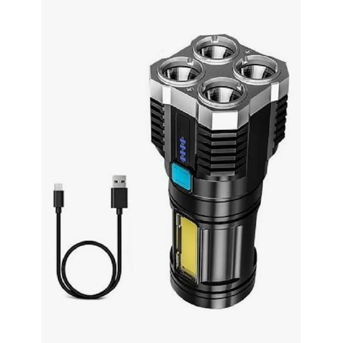 GENERICO - Linterna Led Flashlight Recargable Usb 1000lm Alcance 330m