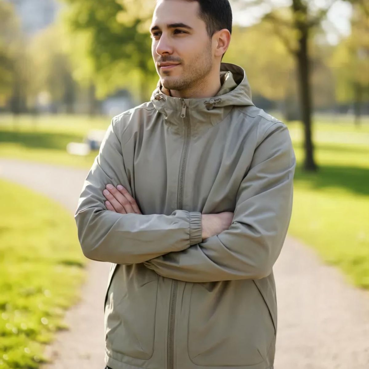 BLUE MOUNTAIN - Chaqueta Corta Viento Hombre casual