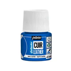 PEBEO - Pintura Para Cuero Frasco 45 Ml Setacolor Cuir Color 11 - Azul Oceano