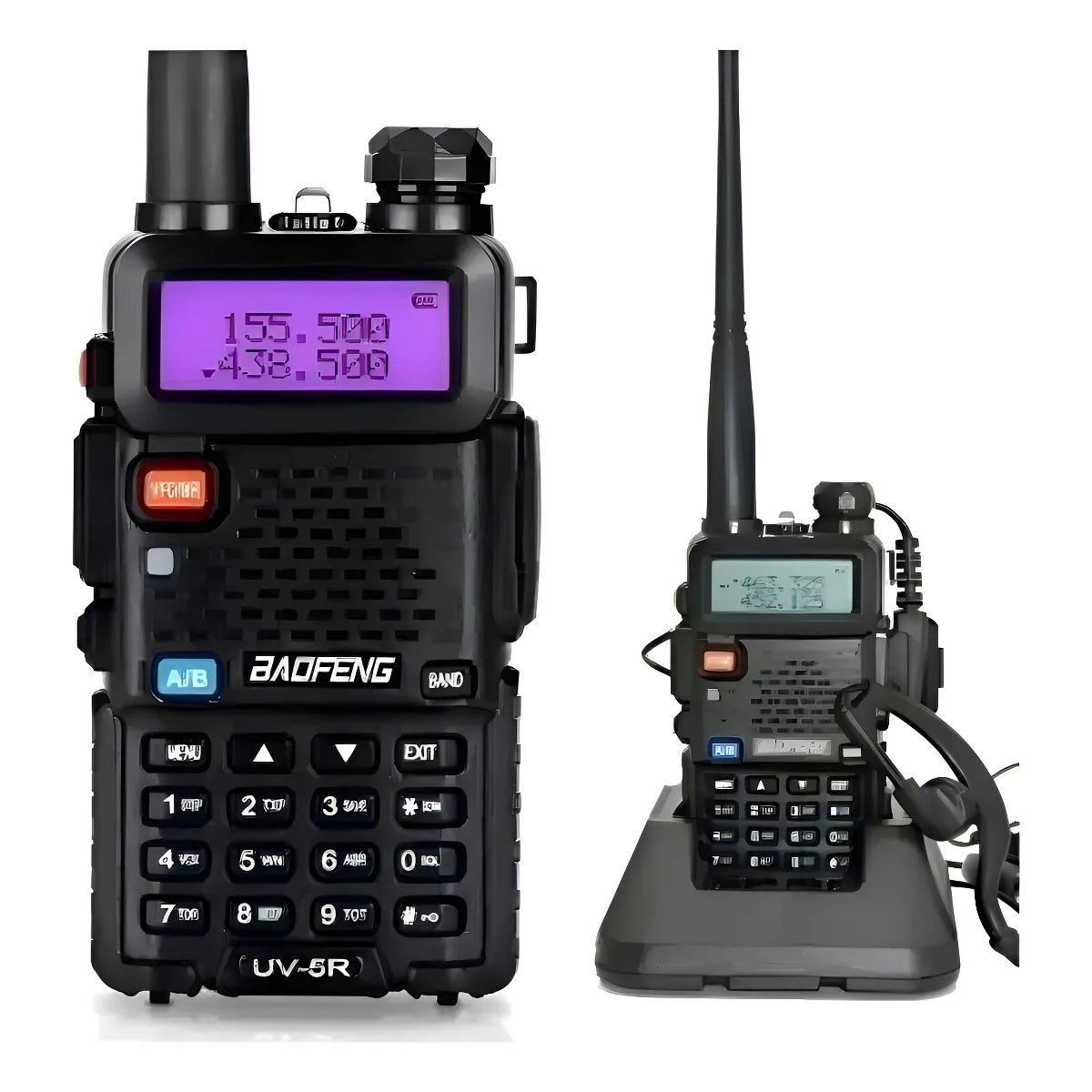 GENERICO - Radio Transmisor Walkie Talkie Dual Band Uv-5r Vhf Uhf Fm BELUG